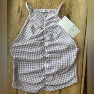 Zara gingham tank top